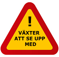 Varning för farliga växter.